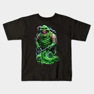 Get Slimed in Style: Embrace the Playful Chaos with Our Slimer Ghostbusters T-Shirt! Kids T-Shirt